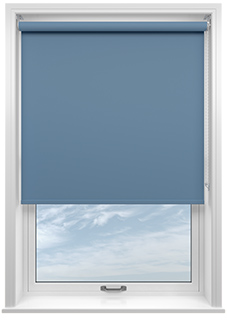 Trinity (Blackout), Delph Blue - Roller Blind
